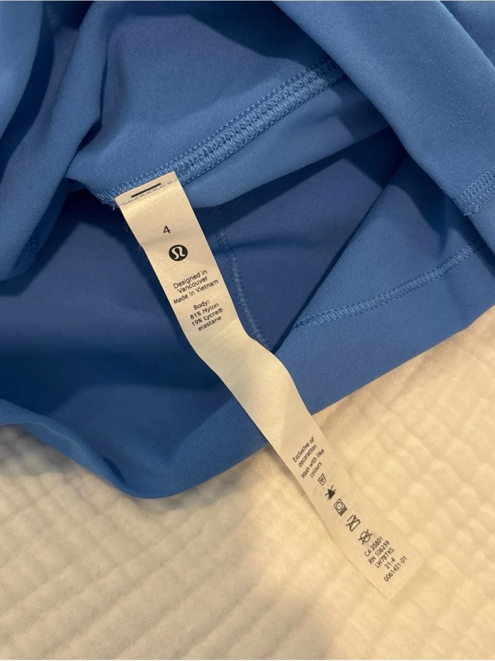 lululemon athletica High-Waist Blue Bike Shorts